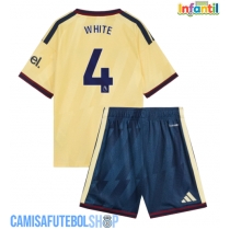 Camisa de time de futebol Arsenal Ben White #4 Replicas 3º Equipamento Infantil 2026-27 Manga Curta (+ Calças curtas)